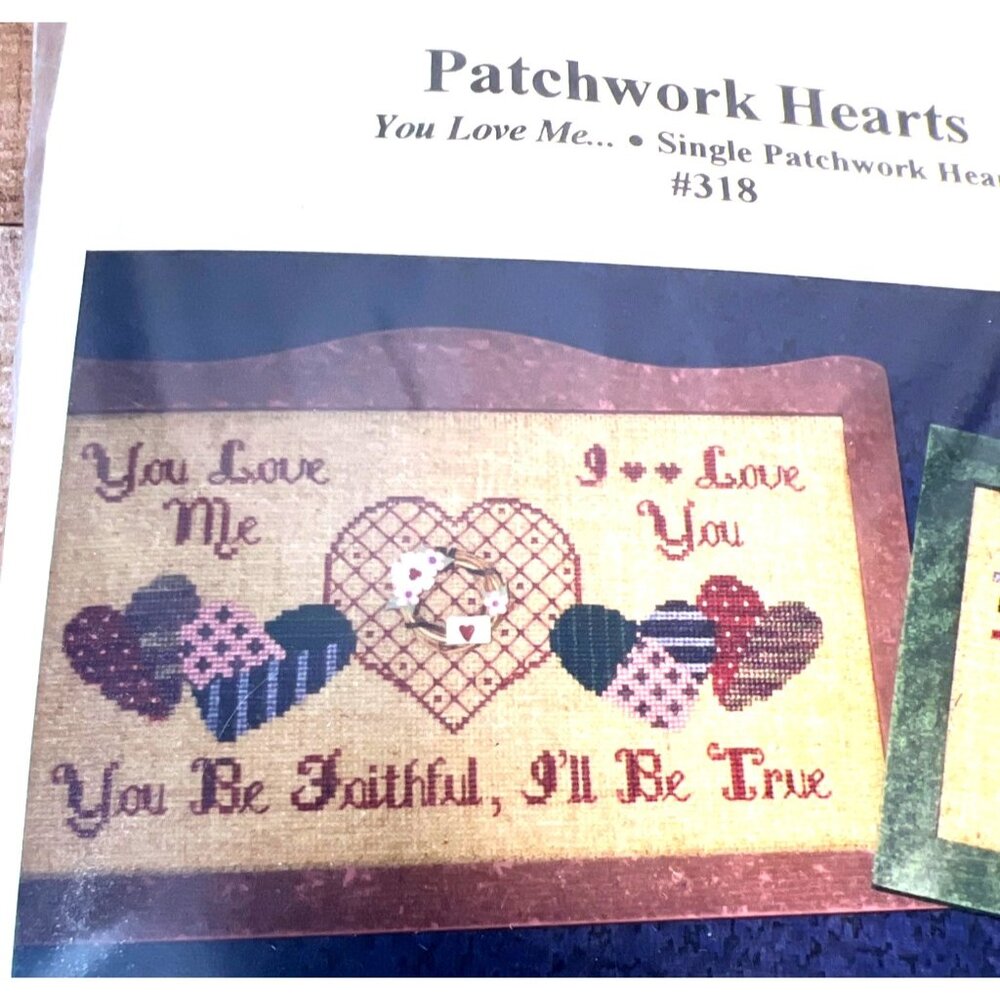 Patchwork Hearts Cross Stitch Kit By Nancys Needle